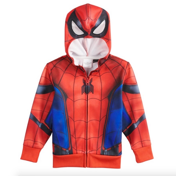 Marvel | Shirts u0026 Tops | Marvel Spiderman Mask Hoodie Boys 2t Nwt | Poshmark